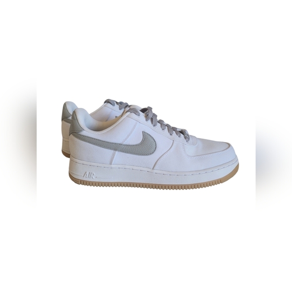 Nike Air Force 1 Light Bone White Canvas Sneaker, Size 9 DZ3637-900 - Picture 16 of 16